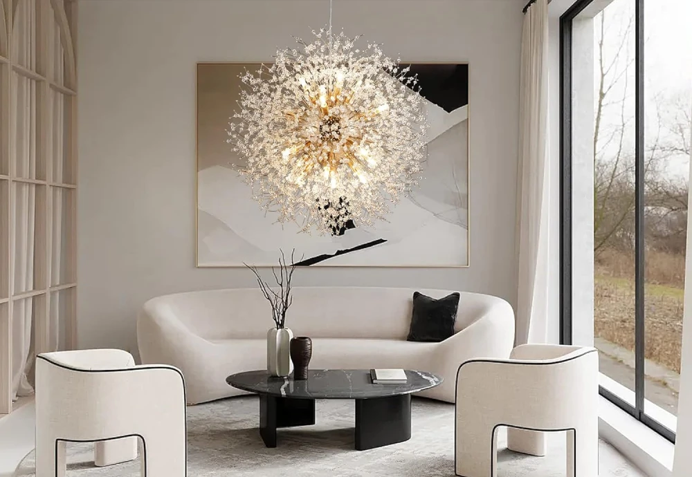 abstract globe chandelier